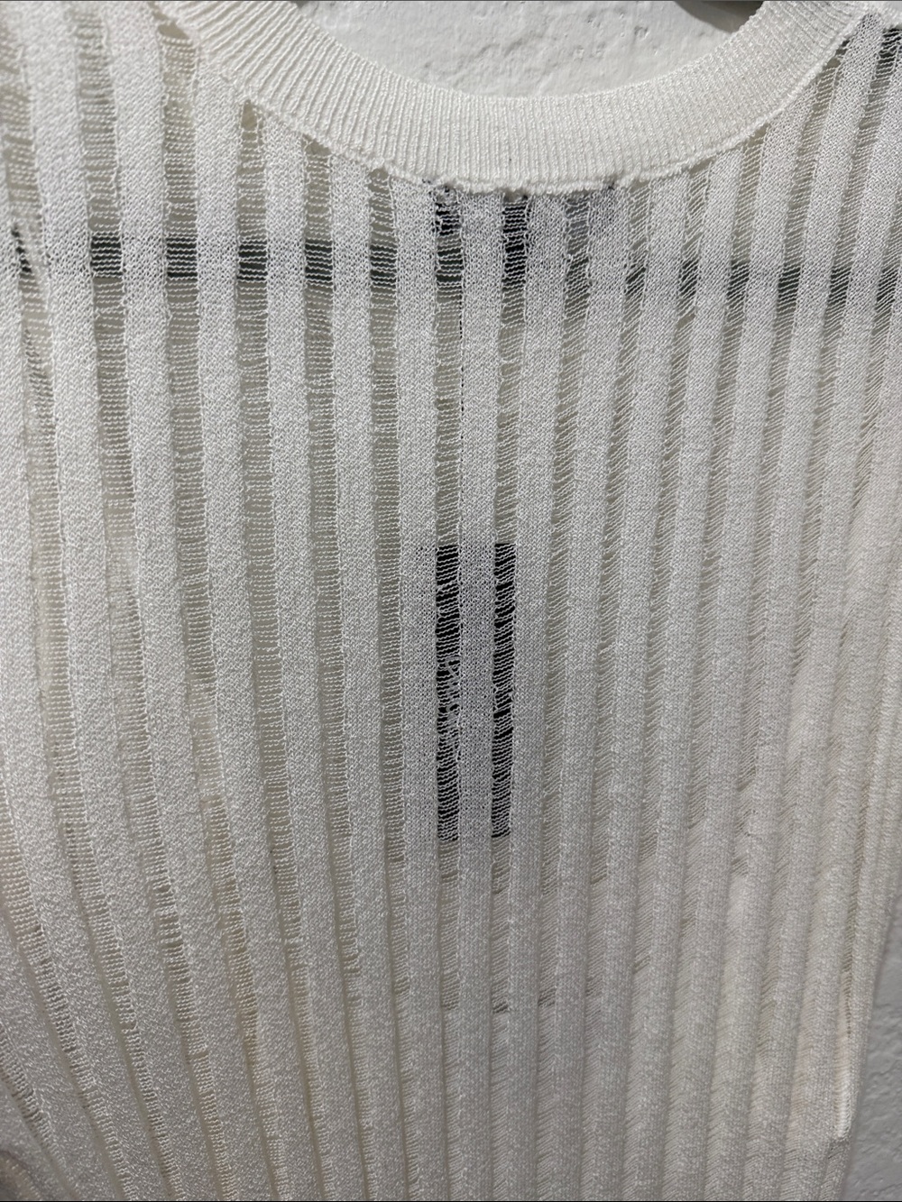 Lulu's White Sleeveless Ribbed Knit Midi Dress - Picture 7 of 8